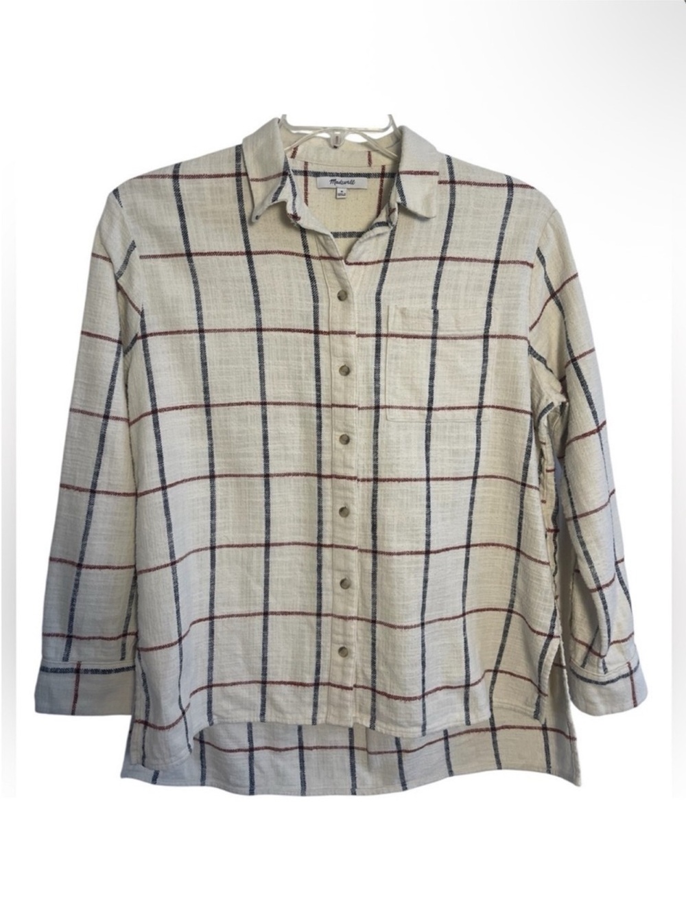 Madewell
Madewell Flannel Oversized Ex-Boyfriend Shirt In Windowpane
Size Medium